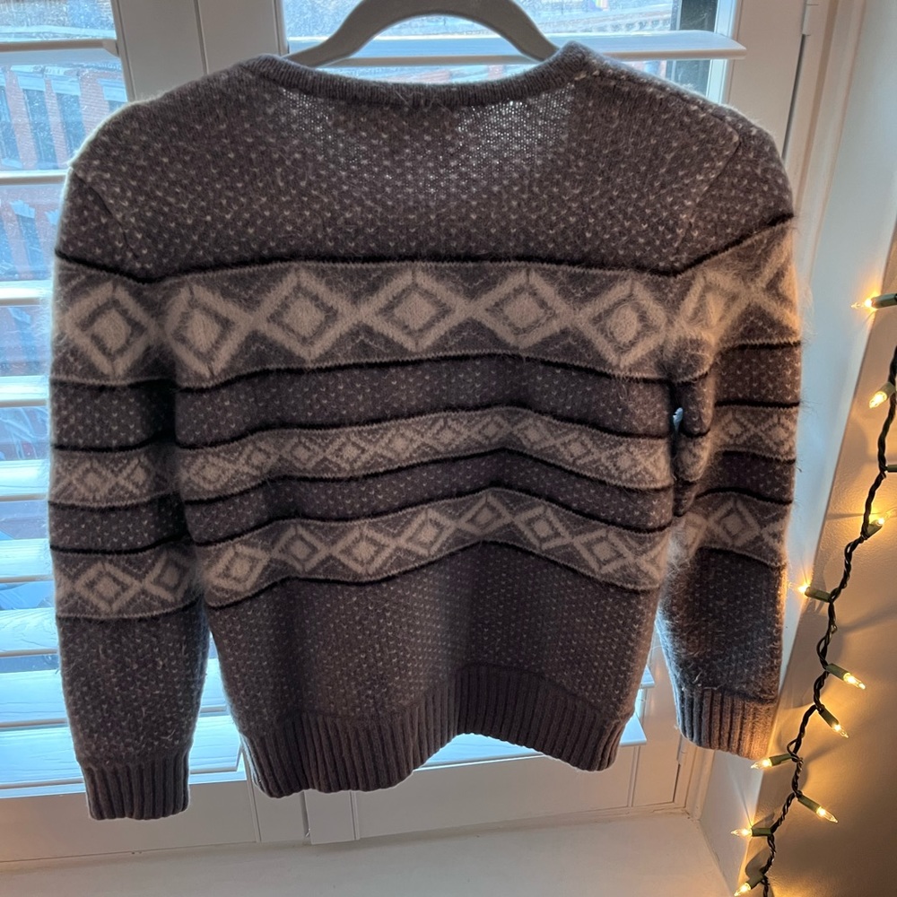 Rag & Bone Grey Winter & Holiday Angora & Wool Sweater